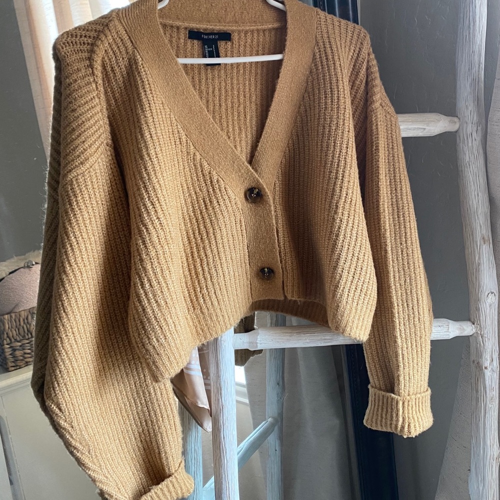 Chunky cropped cardigan